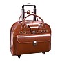 McKlein Edgebrook L Series Leather Briefcase, Laptop Compatible, Rolling, Brown (96314)~#|#~sp136409229_sc7