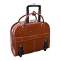 McKlein Edgebrook L Series Leather Briefcase, Laptop Compatible, Rolling, Brown (96314)~#|#~sp136409236_sc7