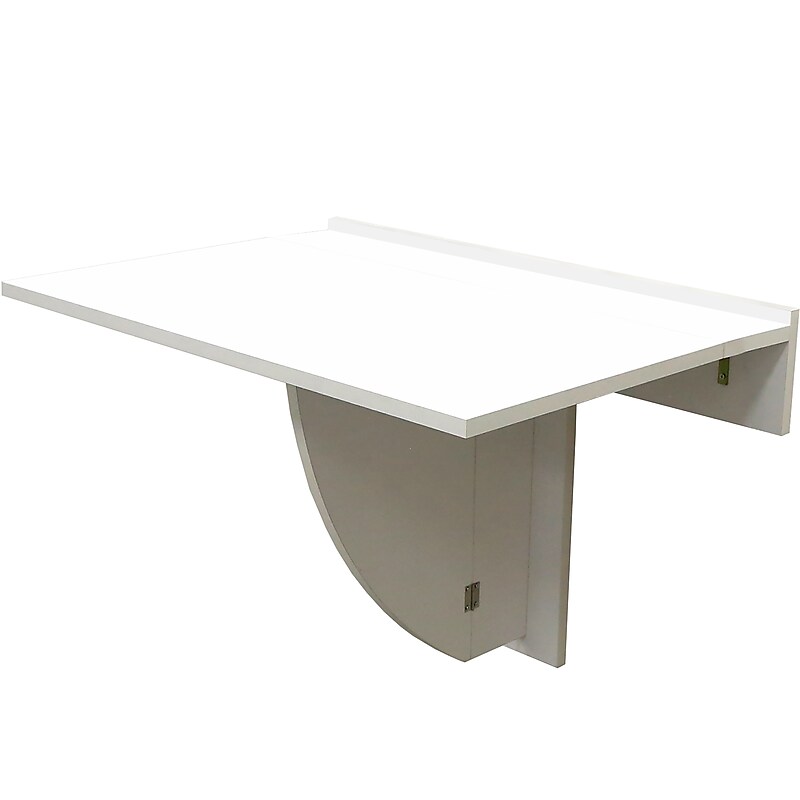 Eden Grove MDF Mounted Desk Shelf, 30", White (9502010) image 1