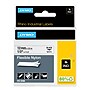 DYMO Rhino Industrial 18488 Flexible Nylon Label Maker Tape, 1/2" x 11-1/2', Black on White (18488)~#|#~sp136520350_sc7