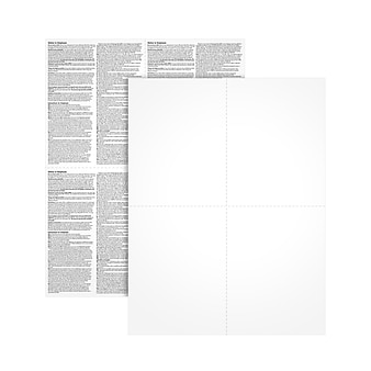 TOPS W-2 5209 Blank Tax Form, 1 Part, White, 100 Forms/Pack (LW24UPB100)