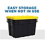 Mount-It! 63.4 Qt. Snap Lid Storage Bin, Black/Yellow, 3/Pack (WI-3001)~#|#~sp136536979_sc7