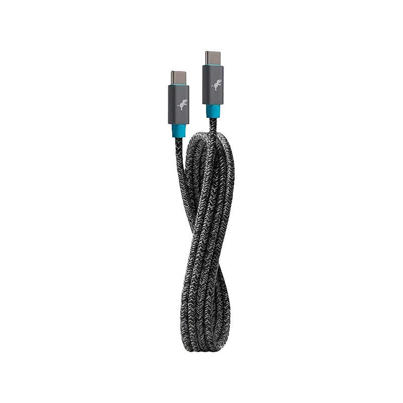 Nimble PowerKnit 3.38' USB Type-C to USB Type-C Power Cable, Male to Male, Blue/Gray (NB-USBC-C-1M-SG) image 1