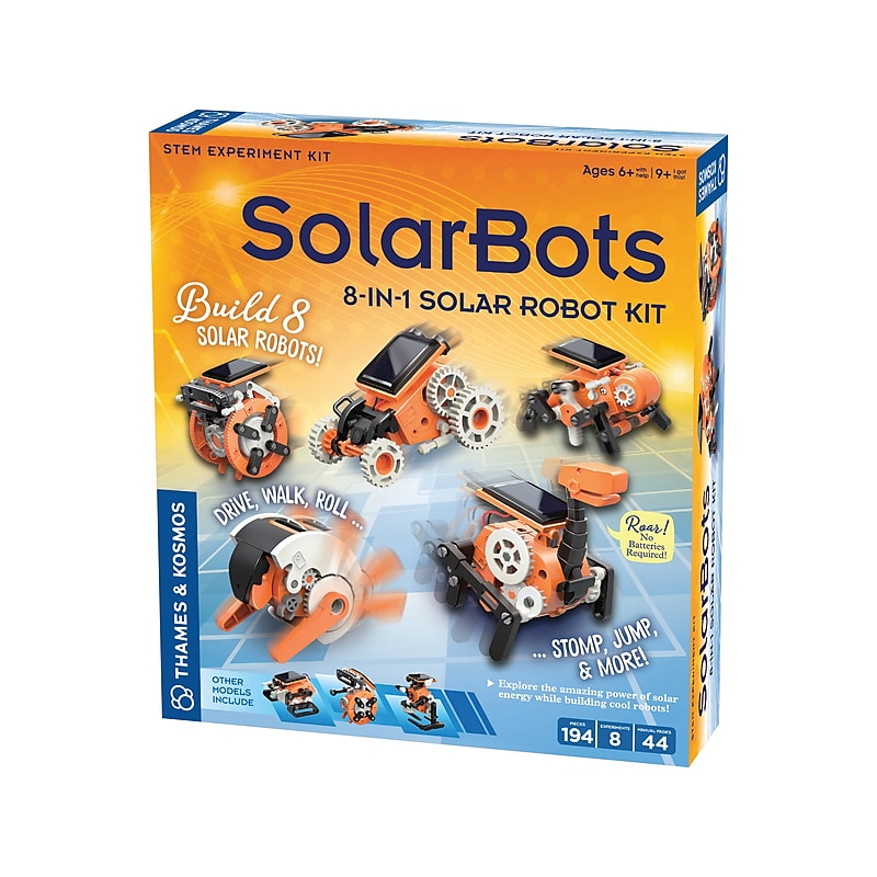 Thames & Kosmos SolarBots: 8-in-1 Solar Robot Kit Brainteaser Game, Science, Multi-Grade (665082) image 1