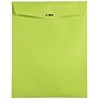 JAM Paper 10 x 13 Open End Catalog Colored Envelopes with Clasp Closure, Ultra Lime Green, 100/Pack (V0128186)~#|#~sp136742282_sc7