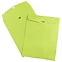 JAM Paper 10 x 13 Open End Catalog Colored Envelopes with Clasp Closure, Ultra Lime Green, 100/Pack (V0128186)~#|#~sp136742283_sc7