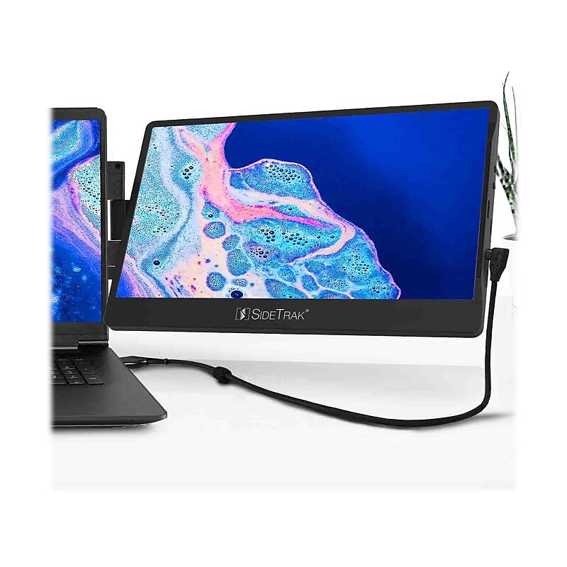SideTrak Swivel 12.5" 60 Hz LED Portable Monitor, Black (STTL12BL) image 1