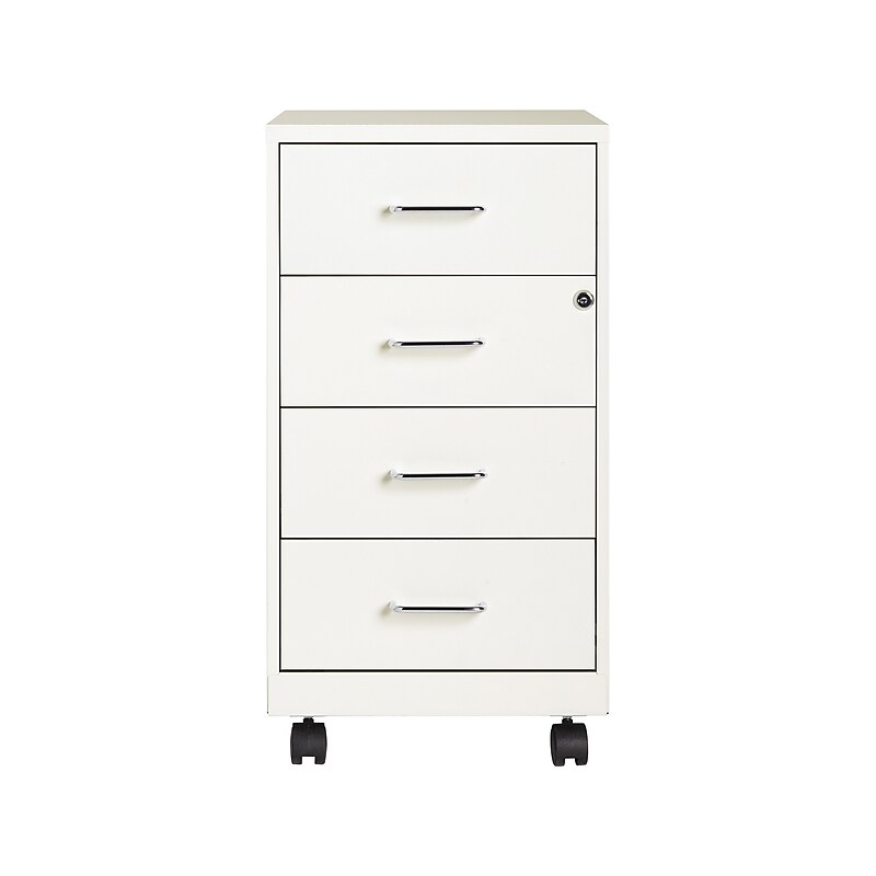 Office Designs 4-Drawer Mobile Organizer, Pearl White (21590) image 1