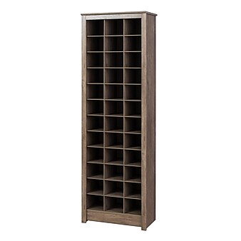 Prepac Space-Saving Shoe Storage Cabinet, Drifted Gray (DUSR-0009-1)