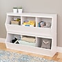 Prepac Monterey Stacked 6-Bin Storage Cubbie, White Set of 2 (WRSM-0003-2M)~#|#~sp13682825_sc7