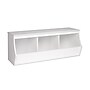 Prepac Monterey Stackable 3-Bin Storage Cubbie, White (WUSM-0003-1)~#|#~sp13683252_sc7