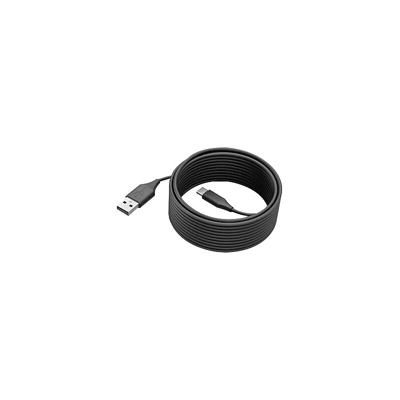 Jabra 16.4' USB C to A Cable, Black (14202-11) image 1