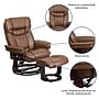 Flash Furniture Allie Contemporary LeatherSoft Recliner Chair and Ottoman, Palimino (BT7821PALIMINO)~#|#~sp137082201_sc7