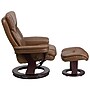 Flash Furniture Allie Contemporary LeatherSoft Recliner Chair and Ottoman, Palimino (BT7821PALIMINO)~#|#~sp137082202_sc7