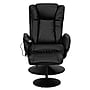 Flash Furniture Leather Massaging Recliner with Leather Wrapped Base, Black~#|#~sp137082263_sc7