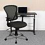 Flash Furniture Alfred Ergonomic Mesh Swivel Mid-Back Task Office Chair, Dark Gray (H8369FDKGY)~#|#~sp137082321_sc7