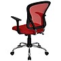 Flash Furniture Alfred Ergonomic Mesh Swivel Mid-Back Task Office Chair, Red (H8369FRED)~#|#~sp137082343_sc7