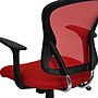 Flash Furniture Alfred Ergonomic Mesh Swivel Mid-Back Task Office Chair, Red (H8369FRED)~#|#~sp137082344_sc7