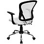 Flash Furniture Alfred Ergonomic Mesh Swivel Mid-Back Task Office Chair, White (H8369FWHT)~#|#~sp137082353_sc7