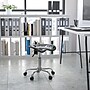 Flash Furniture Vibrant Tractor Seat and Chrome Stool, Black~#|#~sp137082378_sc7