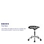 Flash Furniture Vibrant Tractor Seat and Chrome Stool, Black~#|#~sp137082380_sc7