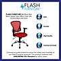 Flash Furniture Alfred Ergonomic Mesh Swivel Mid-Back Task Office Chair, Red (H8369FRED)~#|#~sp137082461_sc7