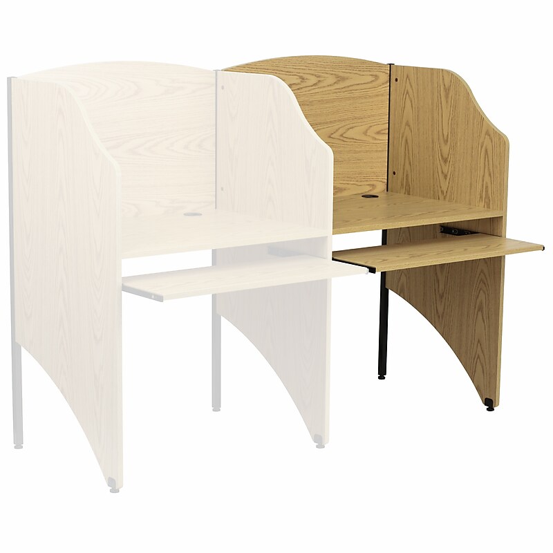 Flash Furniture Add-On Study Carrel, Oak image 1