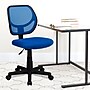 Flash Furniture Neri Armless Ergonomic Mesh Swivel Low Back Task Office Chair, Blue (WA3074BL)~#|#~sp137082658_sc7