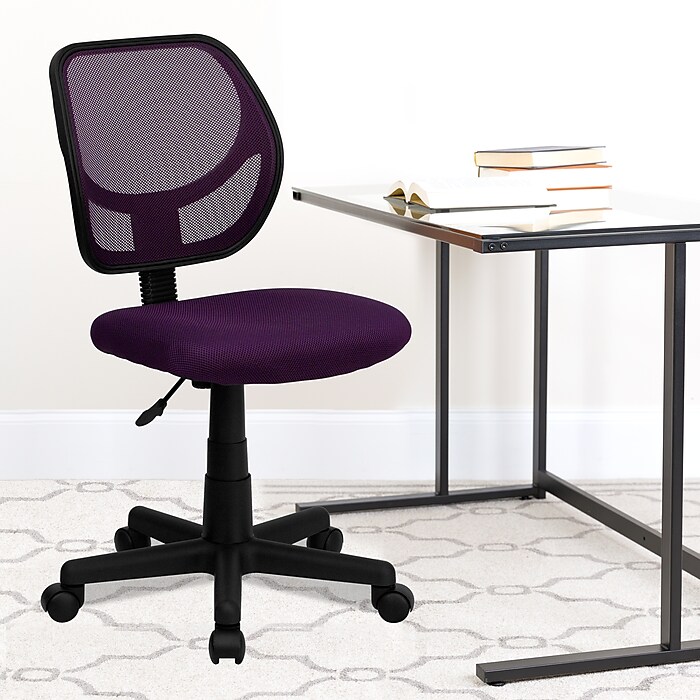 Flash Furniture Neri Armless Ergonomic Mesh Swivel Low Back