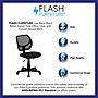 Flash Furniture Neri Armless Ergonomic Mesh Swivel Low Back Task Office Chair, Black (WA3074BK)~#|#~sp137082884_sc7