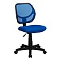 Flash Furniture Neri Armless Ergonomic Mesh Swivel Low Back Task Office Chair, Blue (WA3074BL)~#|#~sp137082891_sc7