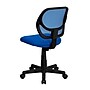Flash Furniture Neri Armless Ergonomic Mesh Swivel Low Back Task Office Chair, Blue (WA3074BL)~#|#~sp137082901_sc7