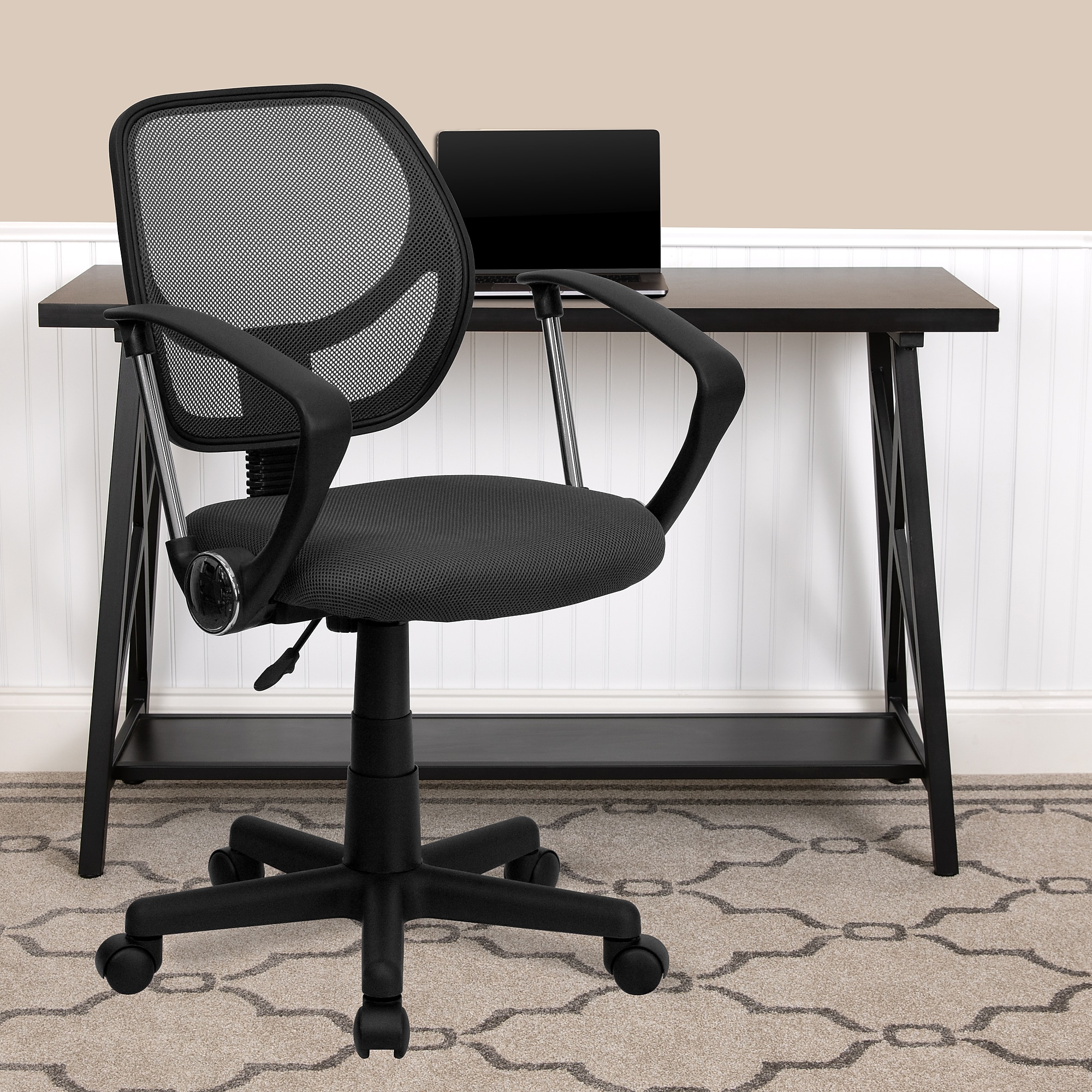 Flash Furniture Neri Ergonomic Mesh Swivel Low Back Task Office Chair, Gray (WA3074GYARM) Sansujyuku sansujyuku.com