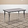 Flash Furniture Wren Rectangular Activity Table, 30'' x 48'', Height Adjustable, Gray (XUA3048RECGYTA)~#|#~sp137083265_sc7