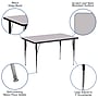 Flash Furniture Wren Rectangular Activity Table, 30'' x 48'', Height Adjustable, Gray (XUA3048RECGYTA)~#|#~sp137083268_sc7