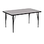 Flash Furniture Wren Rectangular Activity Table, 30'' x 48'', Height Adjustable, Gray (XUA3048RECGYTP)~#|#~sp137083277_sc7
