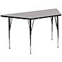 Flash Furniture Wren Trapezoid Activity Table, 29" x 57", Height Adjustable, Gray (XUA3060TRAPGYTA)~#|#~sp137083294_sc7