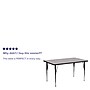 Flash Furniture Wren Rectangular Activity Table, 30" x 72", Height Adjustable, Gray (XUA3072RECGYTA)~#|#~sp137083310_sc7