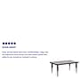 Flash Furniture Wren Rectangular Activity Table, 30" x 72", Height Adjustable, Gray (XUA3072RECGYTP)~#|#~sp137083318_sc7