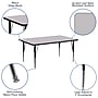 Flash Furniture Wren Rectangular Activity Table, 30" x 72", Height Adjustable, Gray (XUA3072RECGYTP)~#|#~sp137083319_sc7