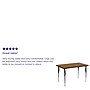 Flash Furniture Wren Rectangular Activity Table, 36" x 72", Height Adjustable, Oak (XUA3672RECOAKTA)~#|#~sp137083365_sc7