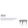 Flash Furniture Wren 42'' Round Activity Table, Height Adjustable, Gray (XUA42RNDGYTA)~#|#~sp137083370_sc7