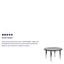 Flash Furniture Wren 42'' Round Activity Table, Height Adjustable, Gray (XUA42RNDGYTP)~#|#~sp137083376_sc7