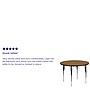 Flash Furniture 48" Round Activity Table, Height Adjustable, Oak (XUA48RNDOAKTA)~#|#~sp137083484_sc7