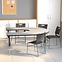 Flash Furniture 21 1/8" - 30 1/8H x 60W x 66D 16 Gauge Tubular Steel Horseshoe Activity Table, Gray~#|#~sp137083493_sc7