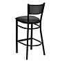 Flash Furniture Metal Back Vinyl Restaurant Barstool, Black (XUDG616GRDBBLKV)~#|#~sp137083528_sc7
