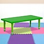 Flash Furniture Wren Rectangular Activity Table, 24" x 48", Height Adjustable, Green (YUYCX001RECTBGN)~#|#~sp137083539_sc7