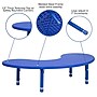 Flash Furniture Wren 65" Half-Moon Activity Table, Height Adjustable, Blue (YUYCX04MOONTBBL)~#|#~sp137083573_sc7