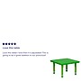 Flash Furniture Wren Square Activity Table, 24" x 24", Height Adjustable, Green (YUYCX002SQRTBGN)~#|#~sp137083653_sc7