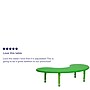 Flash Furniture Wren 65" Half-Moon Activity Table, Height Adjustable, Green (YUYCX04MOONTBGN)~#|#~sp137083670_sc7